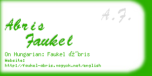 abris faukel business card